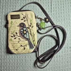 Chala Beige and Brown Bird Crossbody